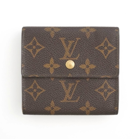 Louis Vuitton Accessories - Authentic Louis Vuitton LV Classic Monogram Flowers Canvas Envelop Sarah Wallet
